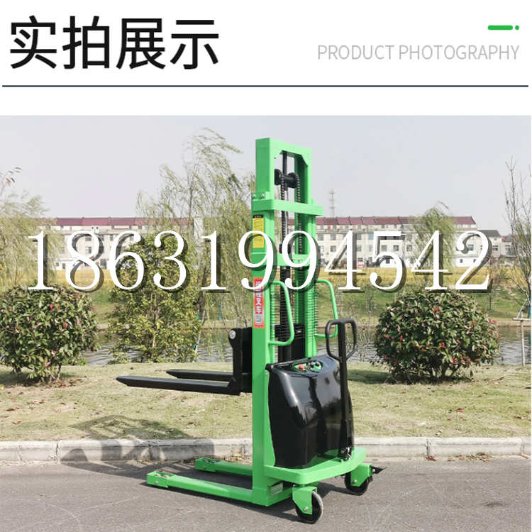 盂县电动叉车堆高车液压铲车电瓶1吨2吨站驾步行式小型全自动叉车